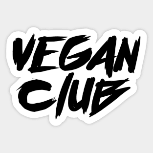 Vegan Club Sticker